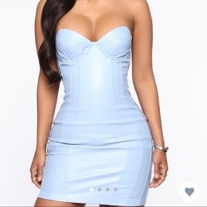 Mini Dress - Dusty Blue NEVER WORN